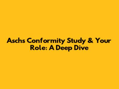 Asch's Conformity Study & Your Role: A Deep Dive