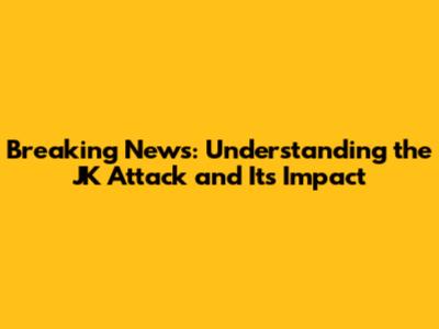 Breaking News: Understanding the JK Attack and Its Impact