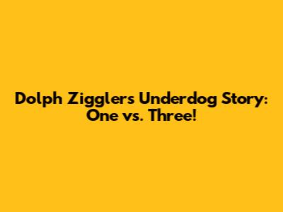 Dolph Ziggler's Underdog Story: One vs. Three!