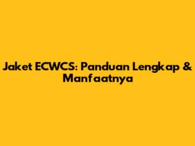 Jaket ECWCS: Panduan Lengkap & Manfaatnya