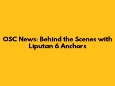 OSC News: Behind the Scenes with Liputan 6 Anchors