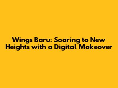 Wings Baru: Soaring to New Heights with a Digital Makeover