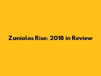 Zaniolo's Rise: 2018 in Review
